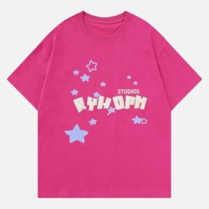 Star Foam Print Graphic T-Shirt