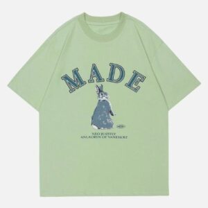 Rabbit Lettering Graphic Tee